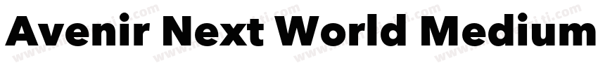 Avenir Next World Medium ltalic字体转换